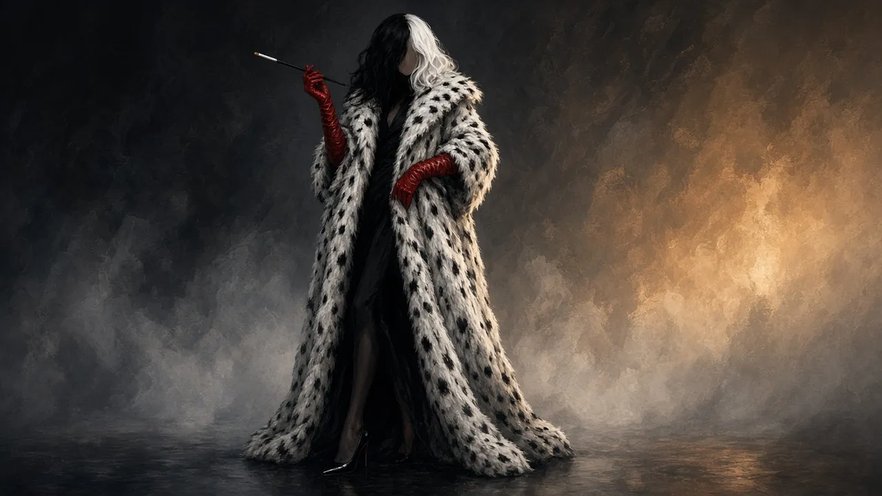 Disfraz de Cruella de Vil (niña y mujer)