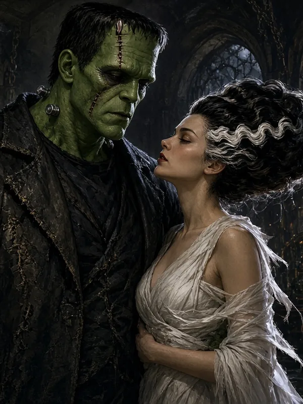 Disfraz de Frankenstein y su novia