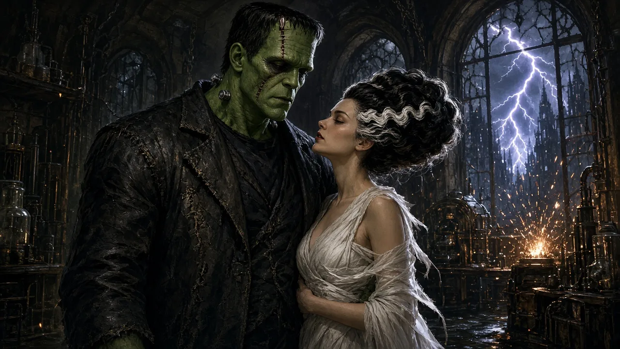 Disfraz de Frankenstein y su novia