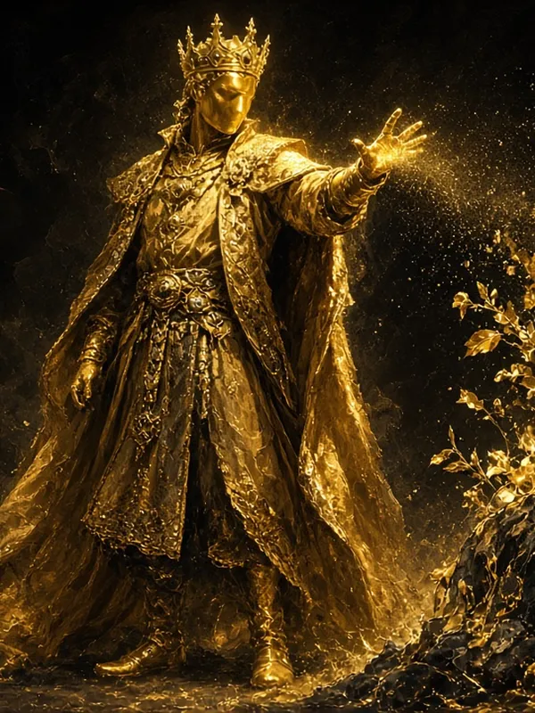 Disfraz de Rey Midas (dorado)