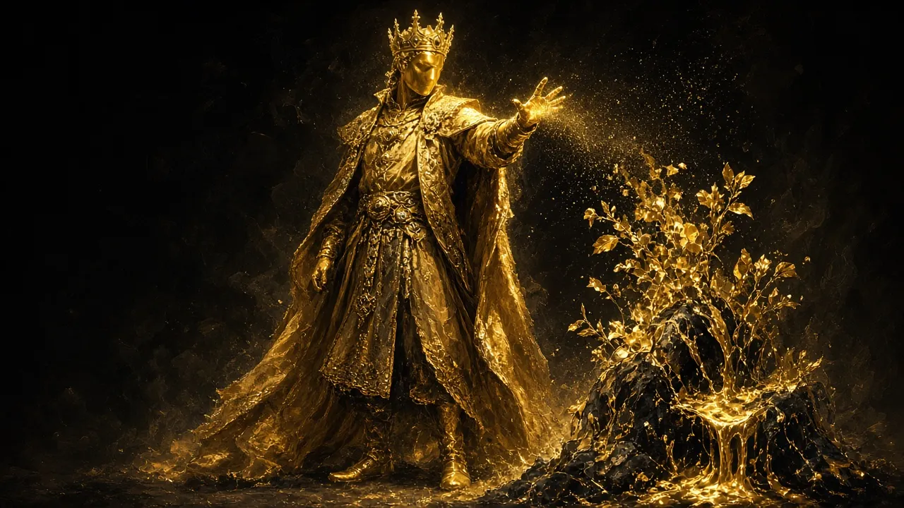 Disfraz de Rey Midas (dorado)