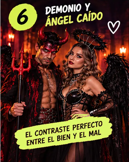 6. Demonio y ángel caído: el contraste perfecto entre el bien y el mal.