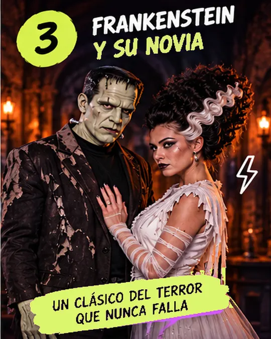 3. Frankenstein y su novia: un clásico del terror que nunca falla.